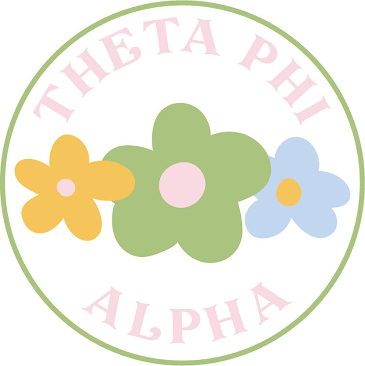 Floral Sorority Button