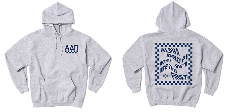 Alpha Delta Pi Checkered Hoodie