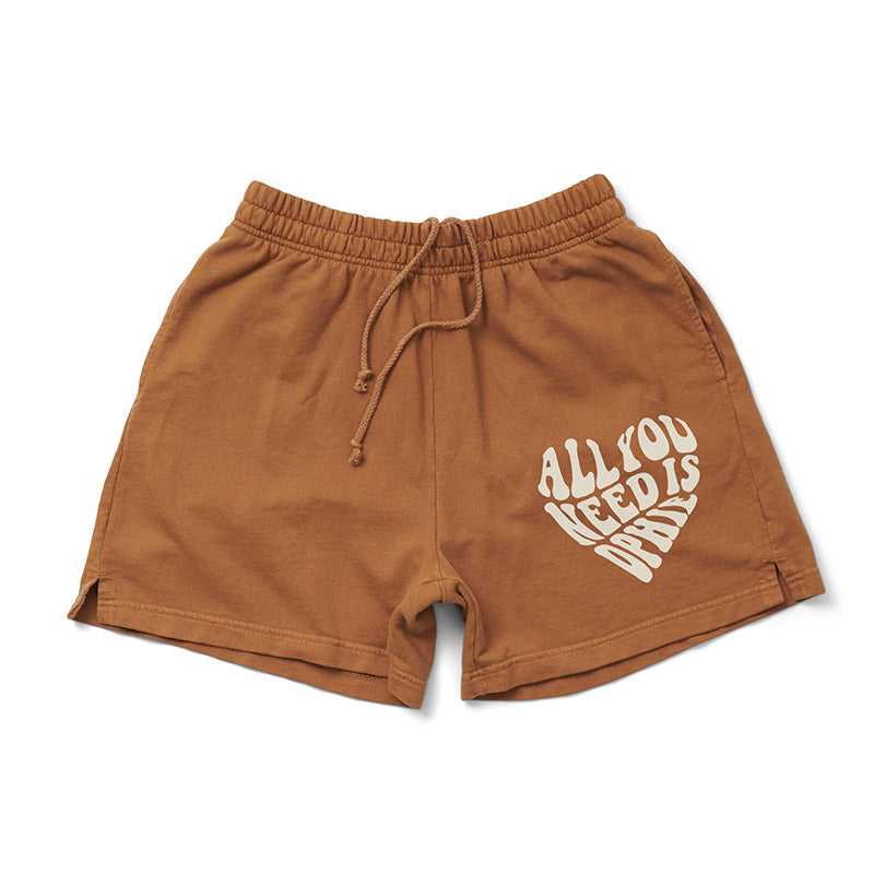 Caffeine Chocolate Heart Matching Set Light Weight Sorority Shorts - 2XL