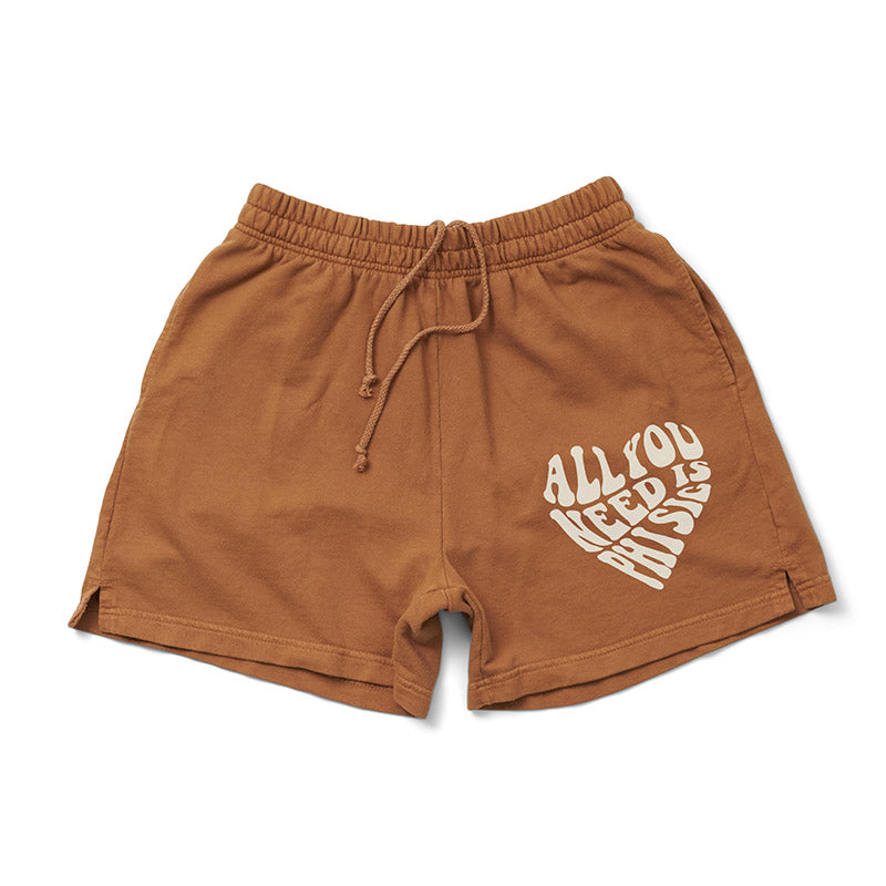 Caffeine Chocolate Heart Matching Set Light Weight Sorority Shorts