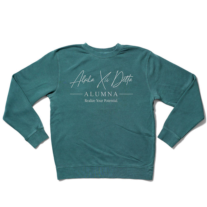 Green Alumna Sorority Crewneck