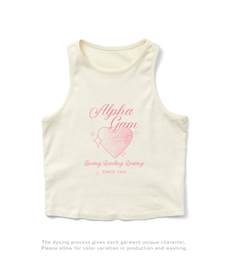 Heart Motto Vanilla Ice Sorority Tank - 2XL