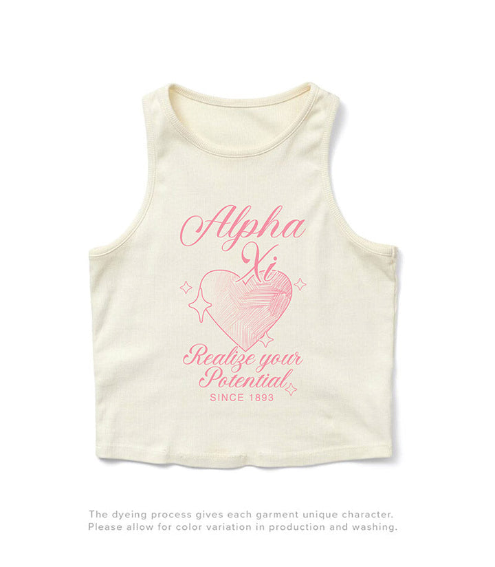 Heart Motto Vanilla Ice Sorority Tank - 2XL