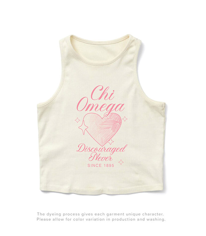 Heart Motto Vanilla Ice Sorority Tank