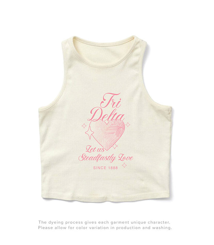 Heart Motto Vanilla Ice Sorority Tank - 2XL