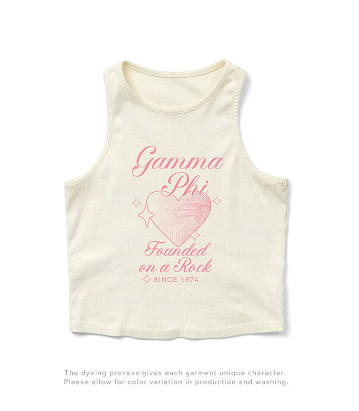 Heart Motto Vanilla Ice Sorority Tank - 2XL