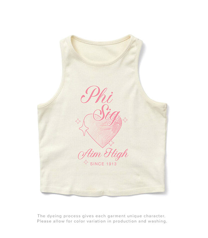 Heart Motto Vanilla Ice Sorority Tank - 2XL