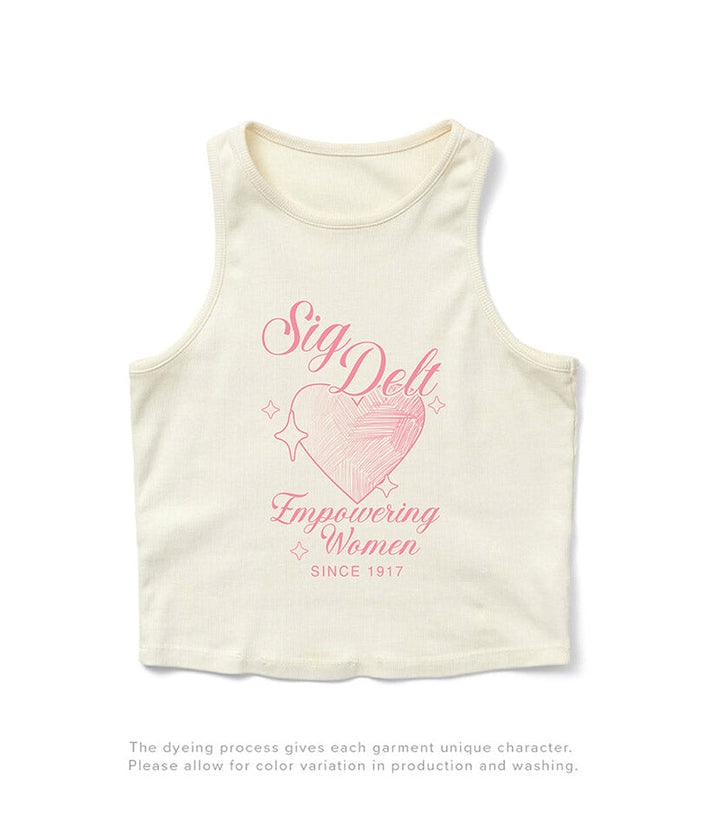 Heart Motto Vanilla Ice Sorority Tank - 2XL