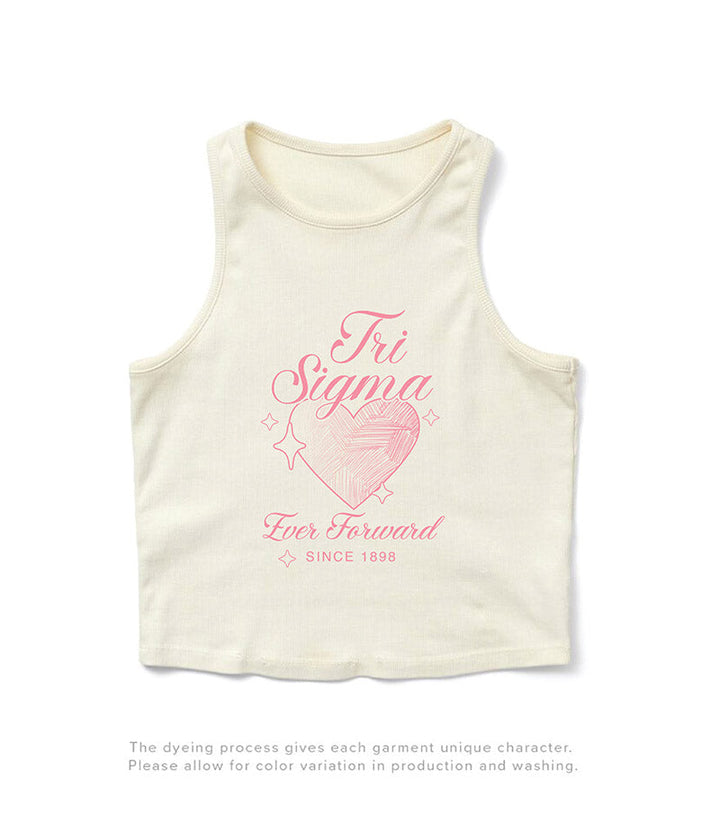 Heart Motto Vanilla Ice Sorority Tank - 2XL