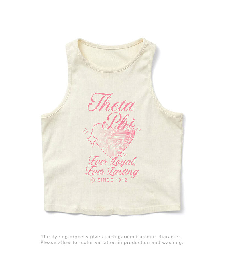 Heart Motto Vanilla Ice Sorority Tank