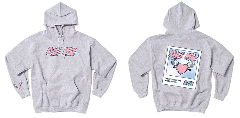 Heart Polaroid Sorority Hoodie