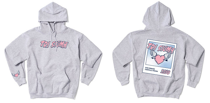 Heart Polaroid Sorority Hoodie