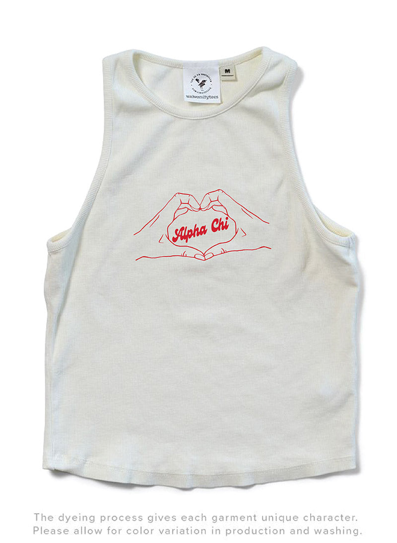 Vanilla Ice Heart Hands Matching Set Sorority Tank