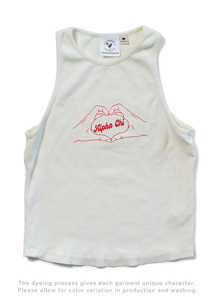 Vanilla Ice Heart Hands Matching Set Sorority Tank