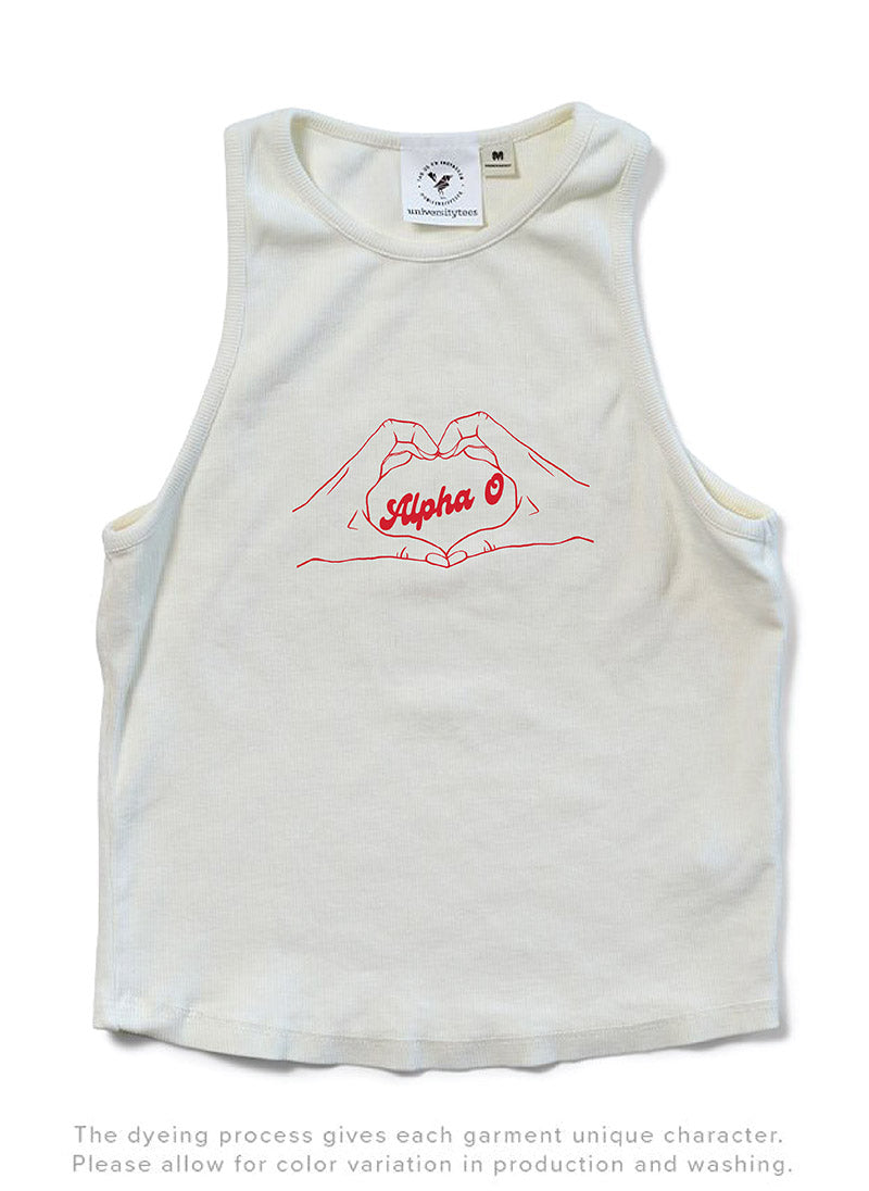 Vanilla Ice Heart Hands Matching Set Sorority Tank