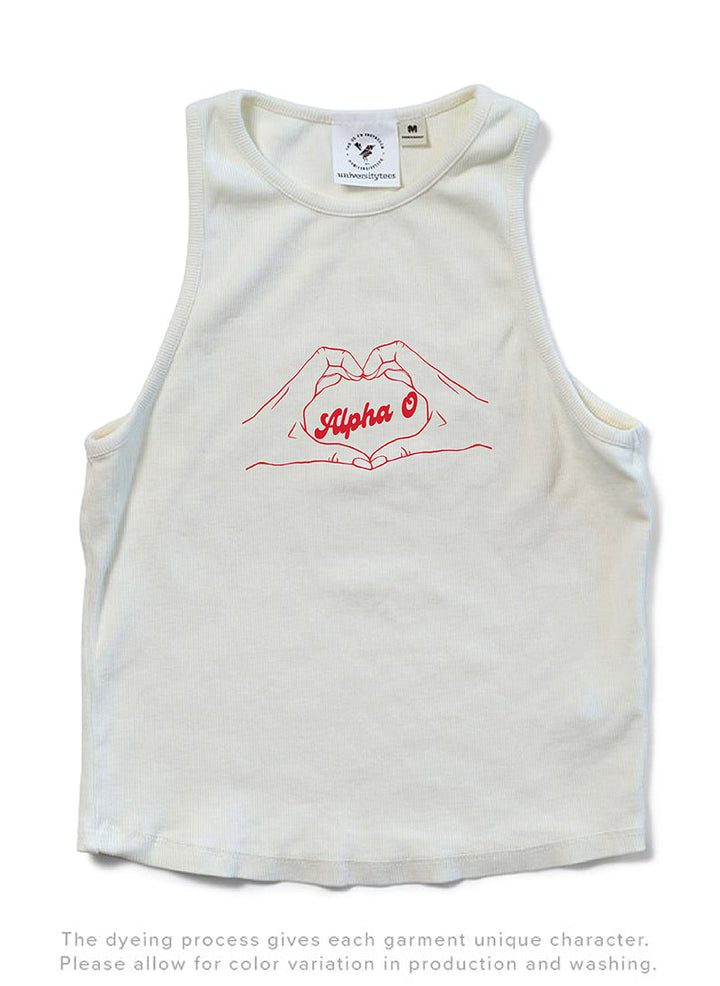 Vanilla Ice Heart Hands Matching Set Sorority Tank