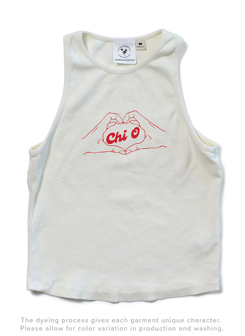 Vanilla Ice Heart Hands Matching Set Sorority Tank