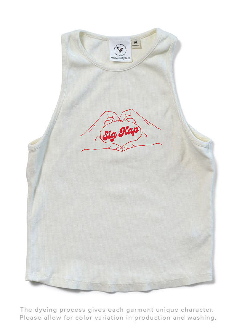 Vanilla Ice Heart Hands Matching Set Sorority Tank