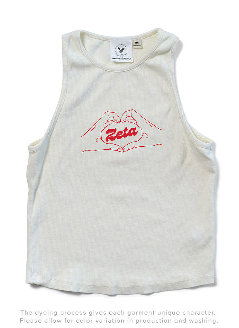 Vanilla Ice Heart Hands Matching Set Sorority Tank