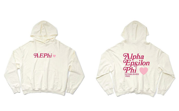 Vanilla Ice Heart Matching Set Sorority Light Weight Hoodie