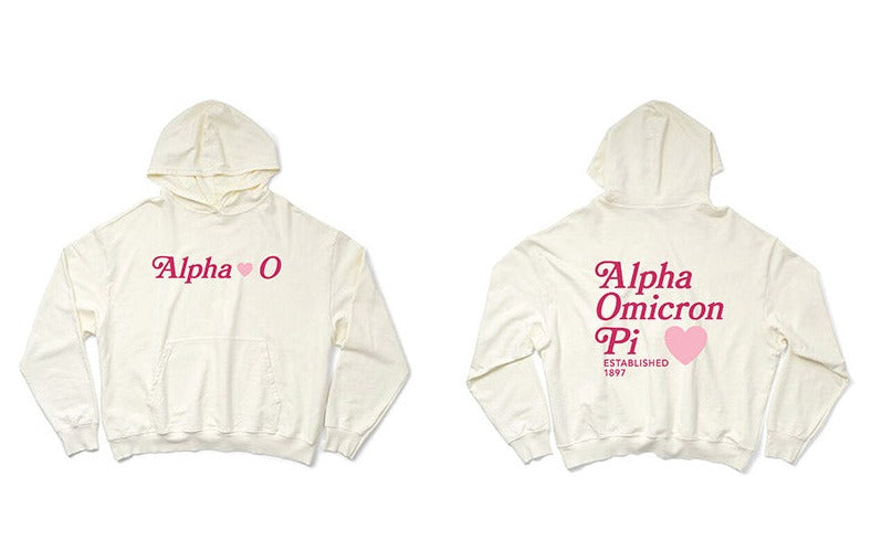 Vanilla Ice Heart Matching Set Sorority Light Weight Hoodie