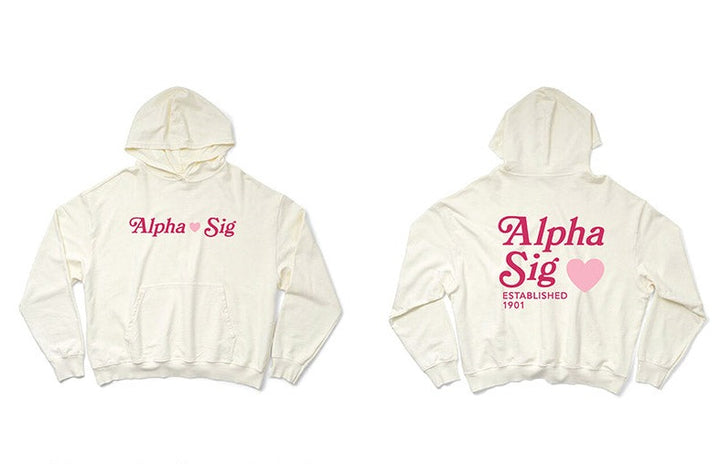 Vanilla Ice Heart Matching Set Sorority Light Weight Hoodie