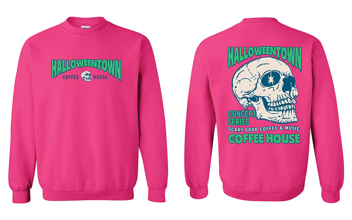 Pink Halloweentown Coffee Crewneck