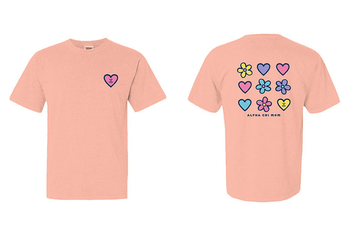 LIFE IS GOOD® Daisies and Hearts Sorority Mom Tee