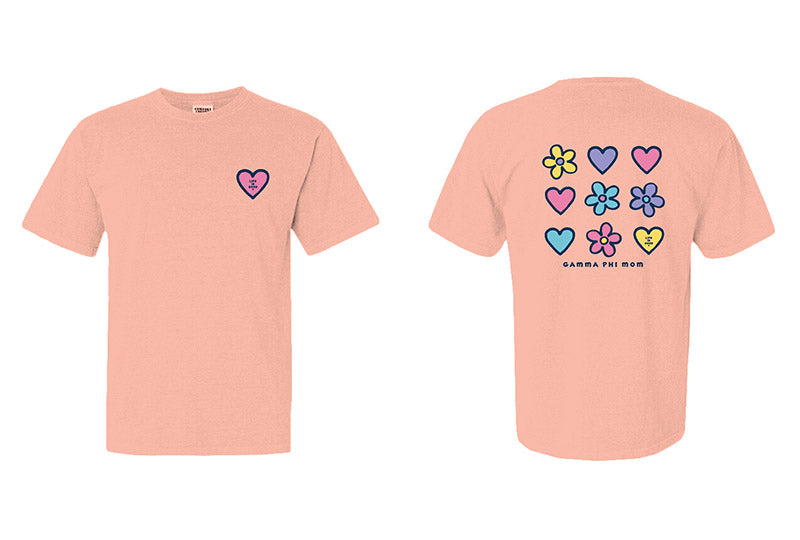 LIFE IS GOOD® Daisies and Hearts Sorority Mom Tee