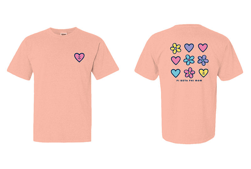 LIFE IS GOOD® Daisies and Hearts Sorority Mom Tee