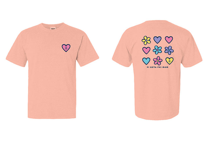 LIFE IS GOOD® Daisies and Hearts Sorority Mom Tee