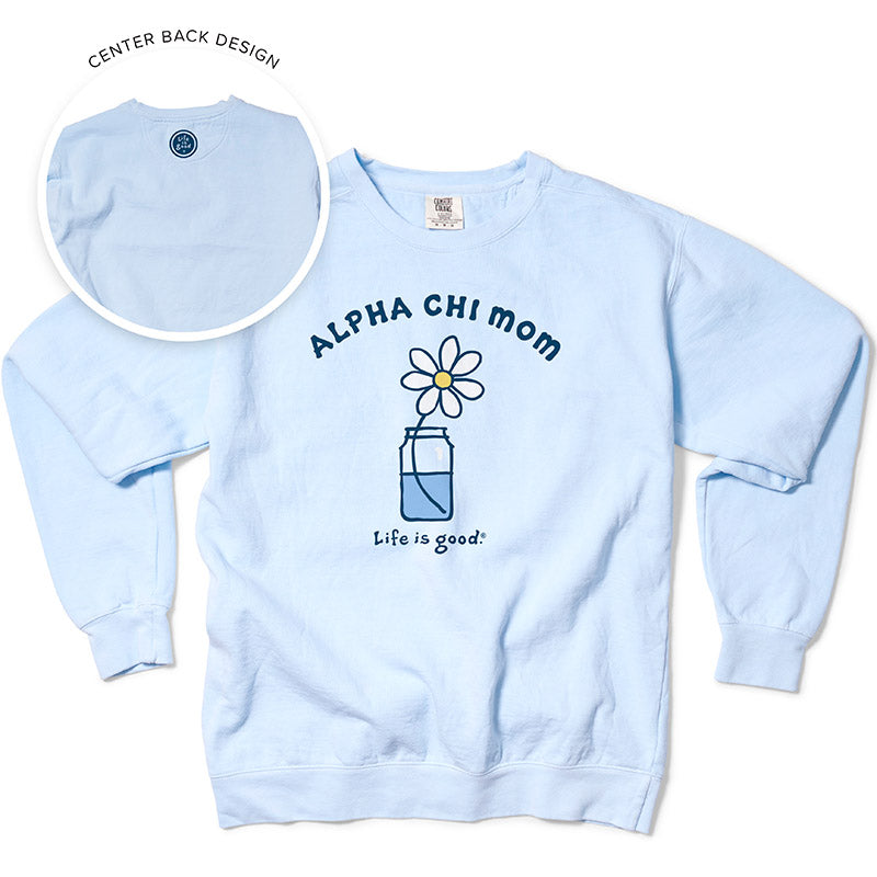 LIFE IS GOOD® Sorority Mom Crewneck - 2XL - 3XL