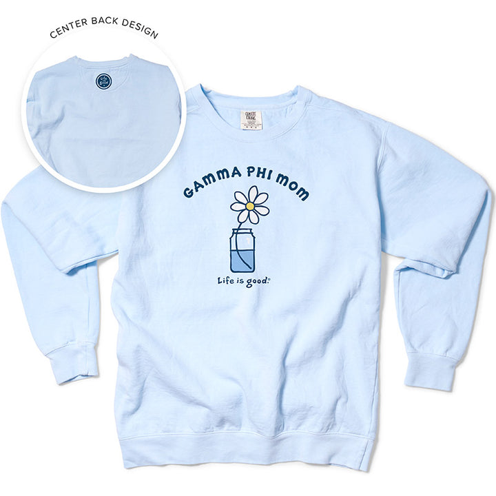 LIFE IS GOOD® Sorority Mom Crewneck - 2XL - 3XL