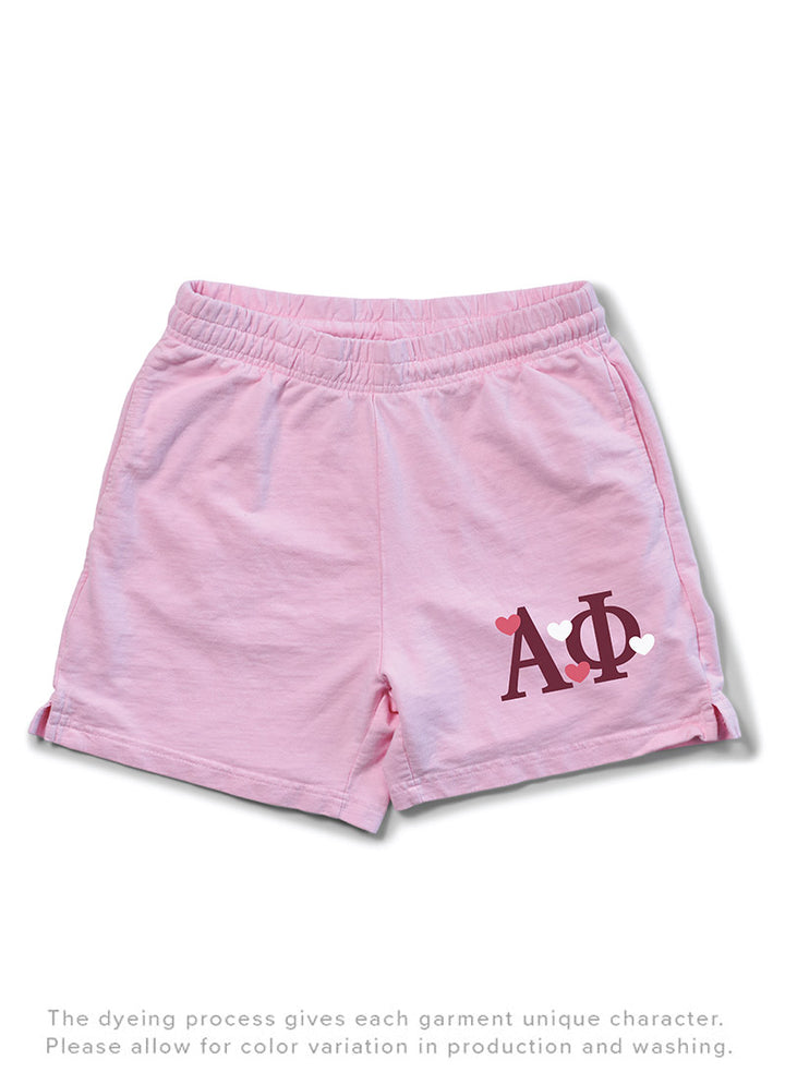 Bubblegum All Love Matching Set Light Weight Sorority Shorts