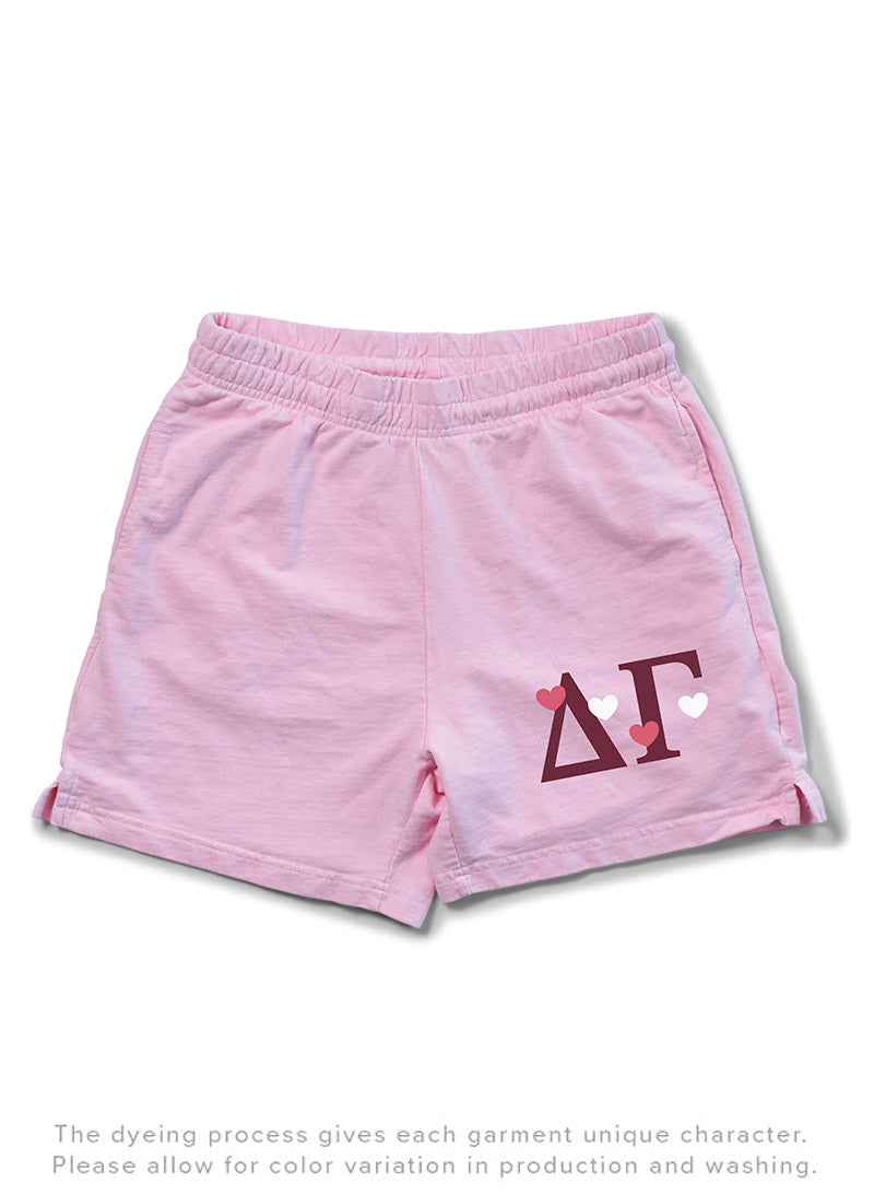 Bubblegum All Love Matching Set Light Weight Sorority Shorts