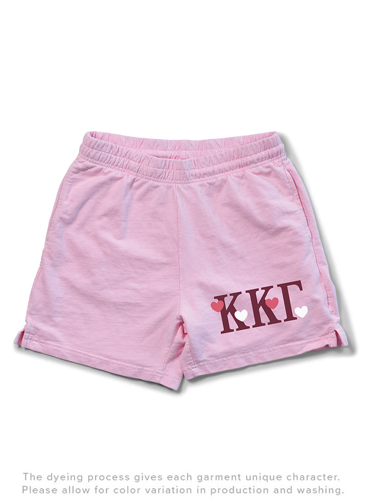 Bubblegum All Love Matching Set Light Weight Sorority Shorts