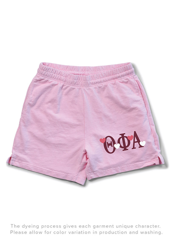 Bubblegum All Love Matching Set Light Weight Sorority Shorts