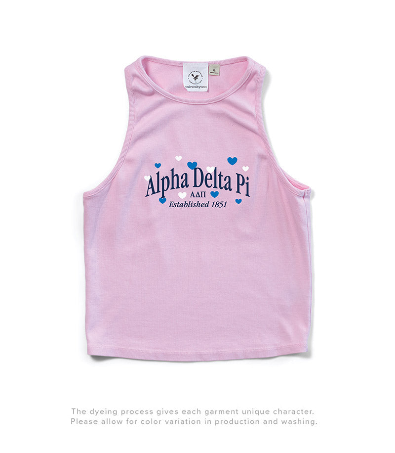 Alpha Delta Pi Bubblegum All Love Matching Set Tank