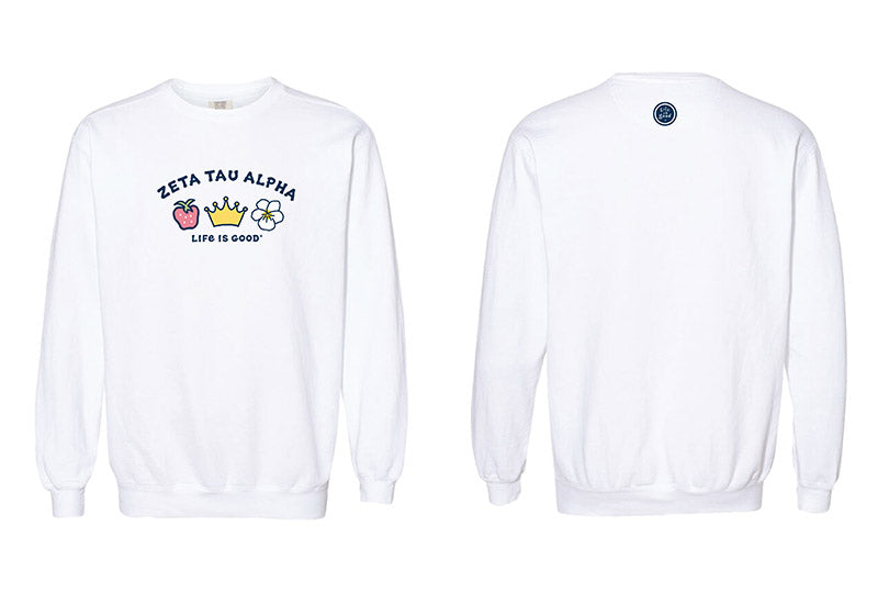 LIFE IS GOOD® Sorority Symbols Crewneck