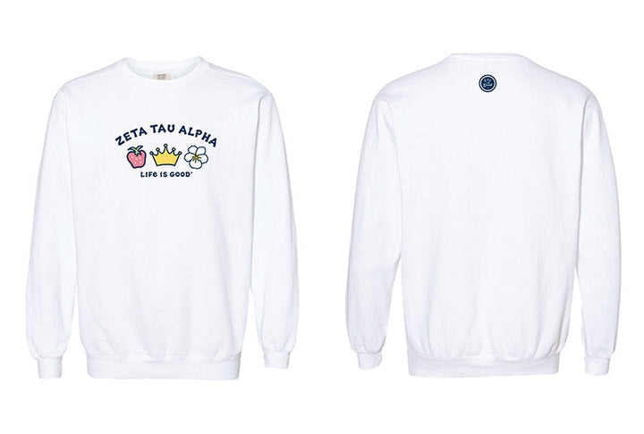 LIFE IS GOOD® Sorority Symbols Crewneck - 2XL - 3XL