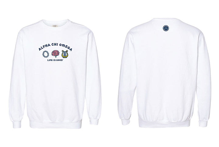 LIFE IS GOOD® Sorority Symbols Crewneck