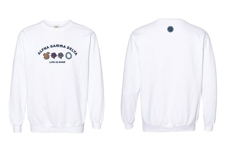 LIFE IS GOOD® Sorority Symbols Crewneck - 2XL - 3XL