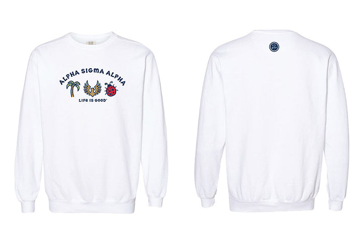 LIFE IS GOOD® Sorority Symbols Crewneck