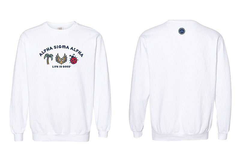 LIFE IS GOOD® Sorority Symbols Crewneck - 2XL - 3XL