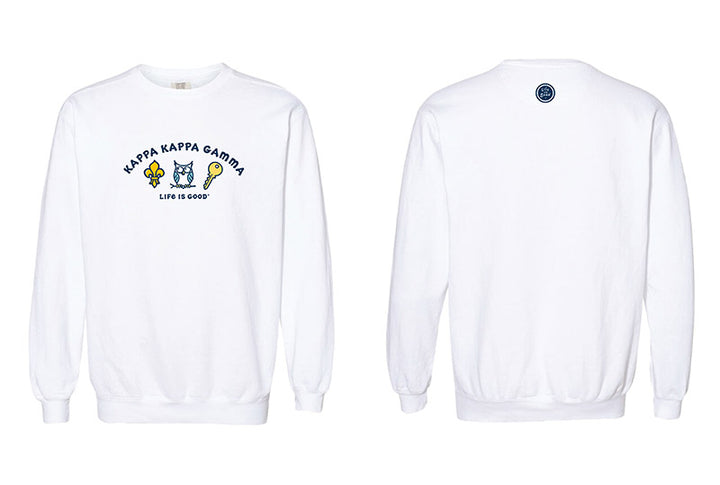 LIFE IS GOOD® Sorority Symbols Crewneck