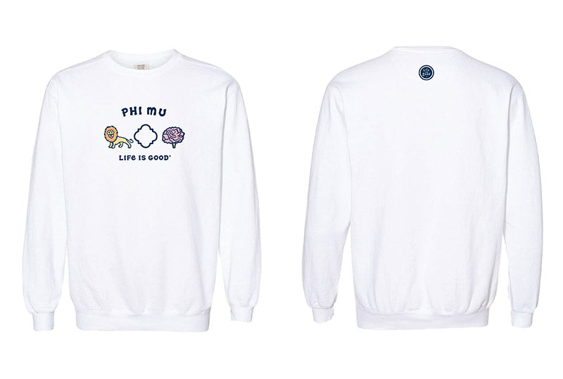 LIFE IS GOOD® Sorority Symbols Crewneck