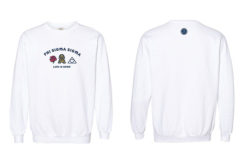 LIFE IS GOOD® Sorority Symbols Crewneck - 2XL - 3XL