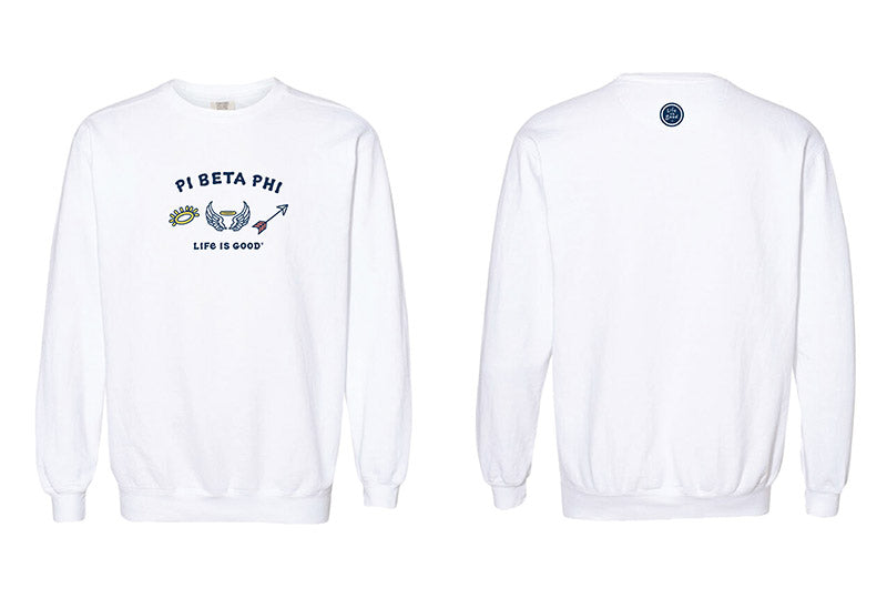 LIFE IS GOOD® Sorority Symbols Crewneck