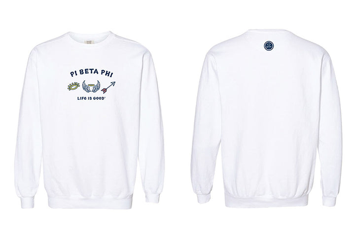 LIFE IS GOOD® Sorority Symbols Crewneck