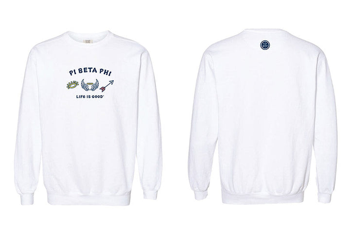 LIFE IS GOOD® Sorority Symbols Crewneck - 2XL - 3XL